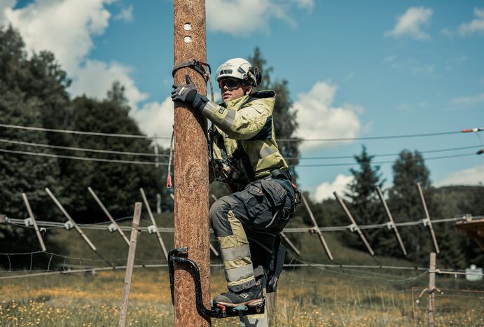 Poleclimbing